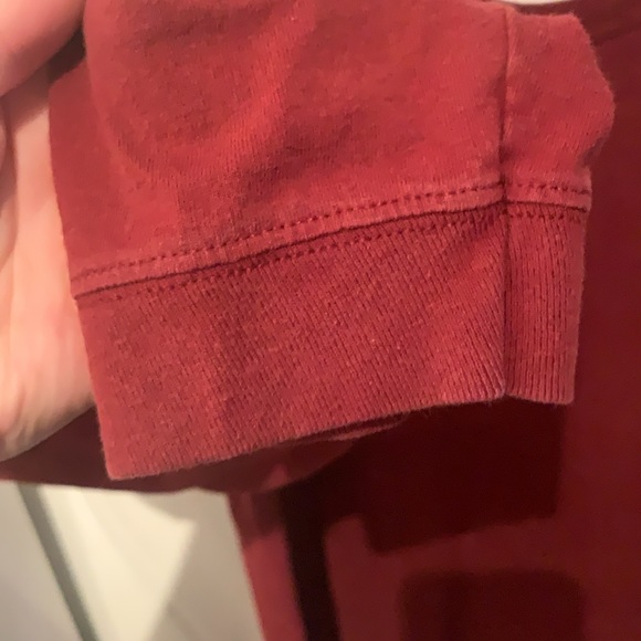 Stylish Puritan Dark Red 100% Soft Cotton Crewneck Sweater SZ Medium - Picture 5 of 7